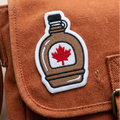 Maple Syrup Bottle Embroidered Iron-On Patch