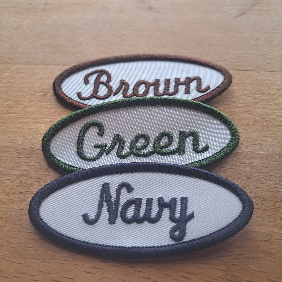 Embroidered Name Tag - Old Cursive