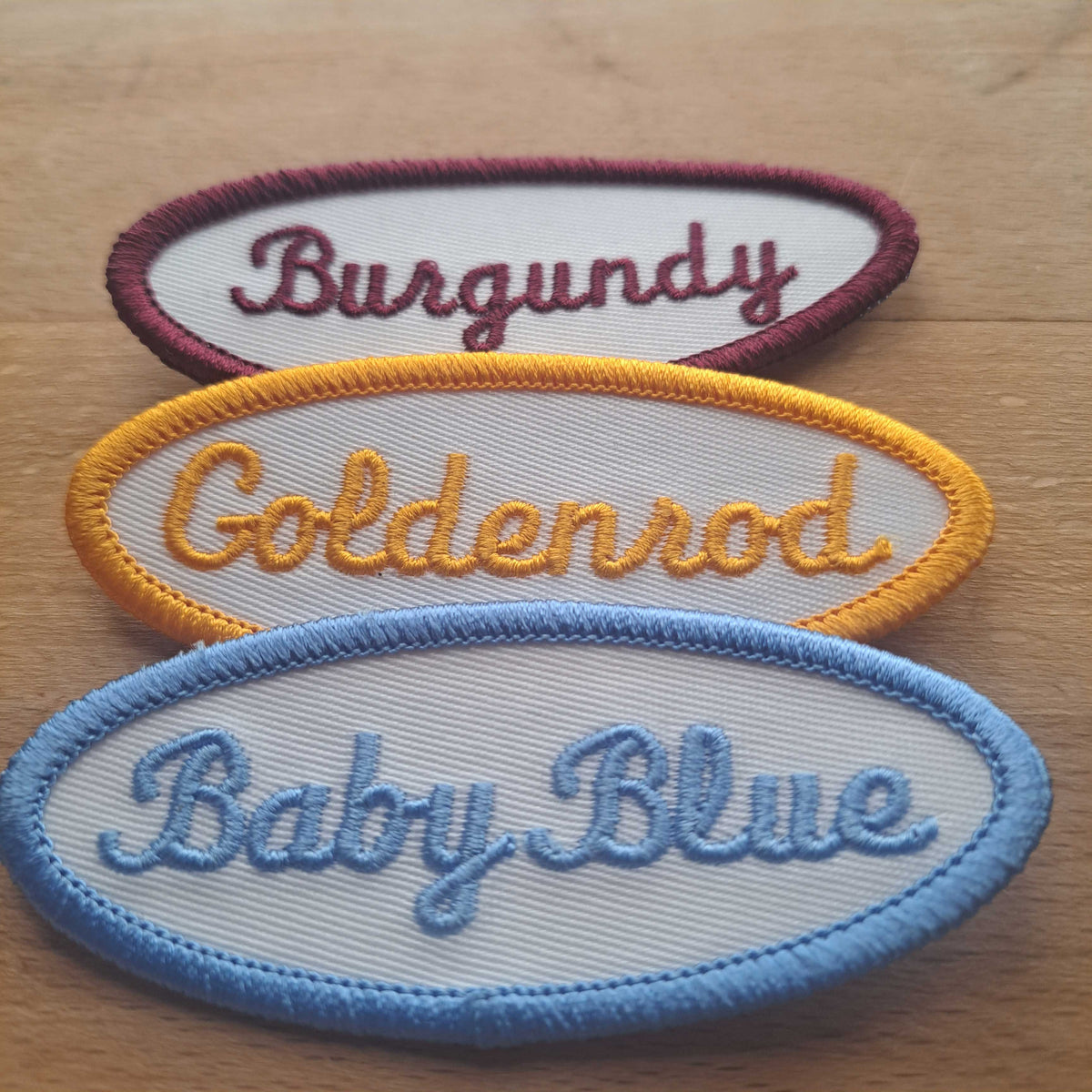 Embroidered Name Tag - Old Cursive